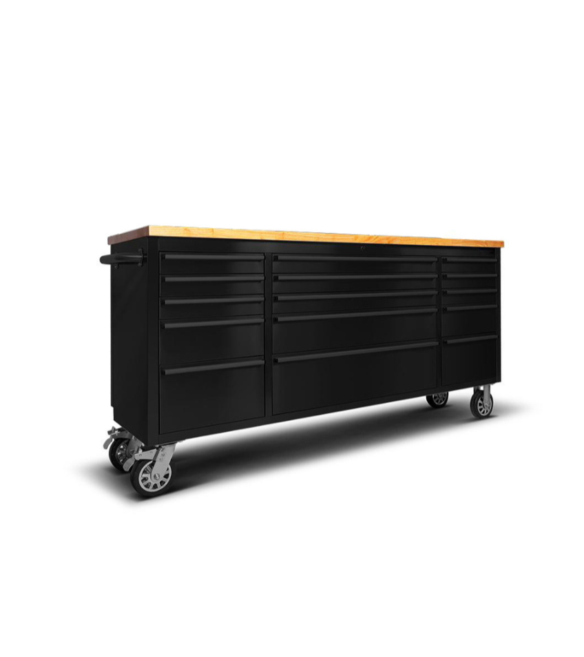 Mega Max 72 Rolling Workbench and Tool Chest - Black image 0