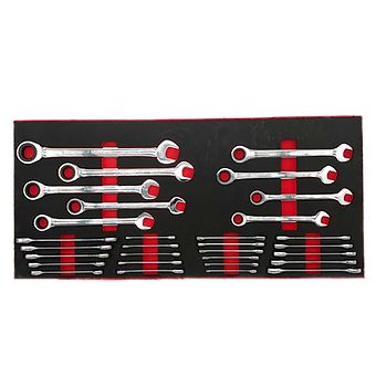 MAXIMUM Ratcheting Wrenches, 30 Piece Set | 1 drawer EVA foam