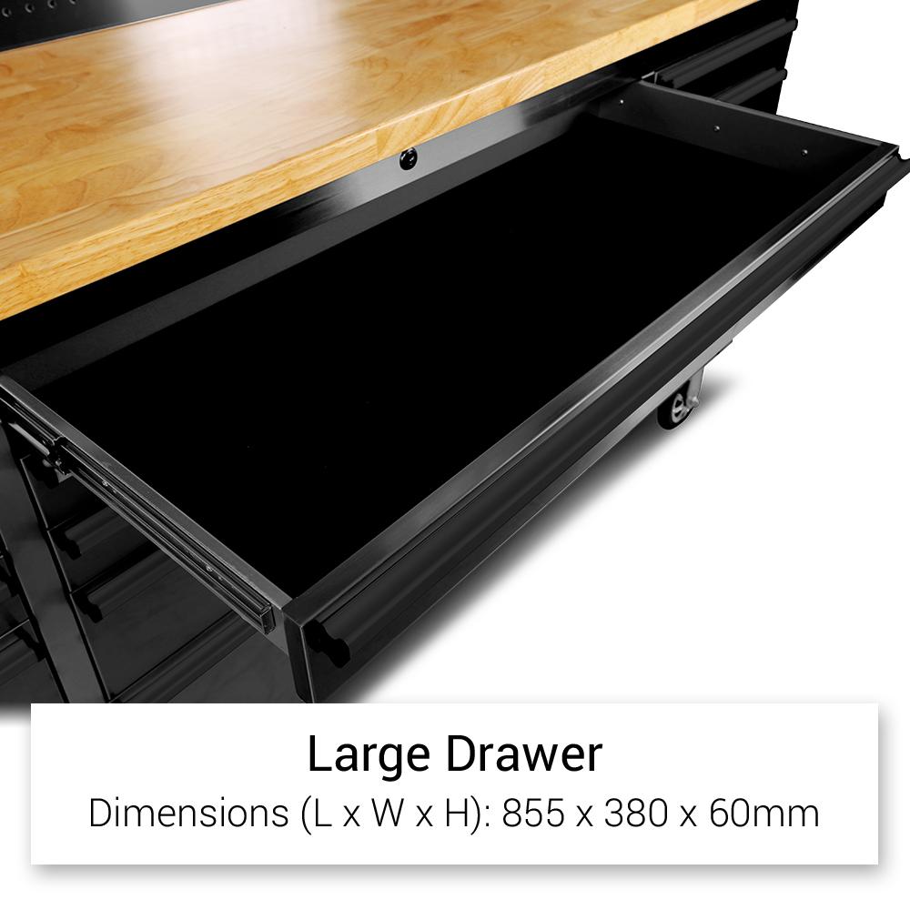 Ultra Max 72 Rolling Tool Chest, Pegboards and Cabinets  - Black