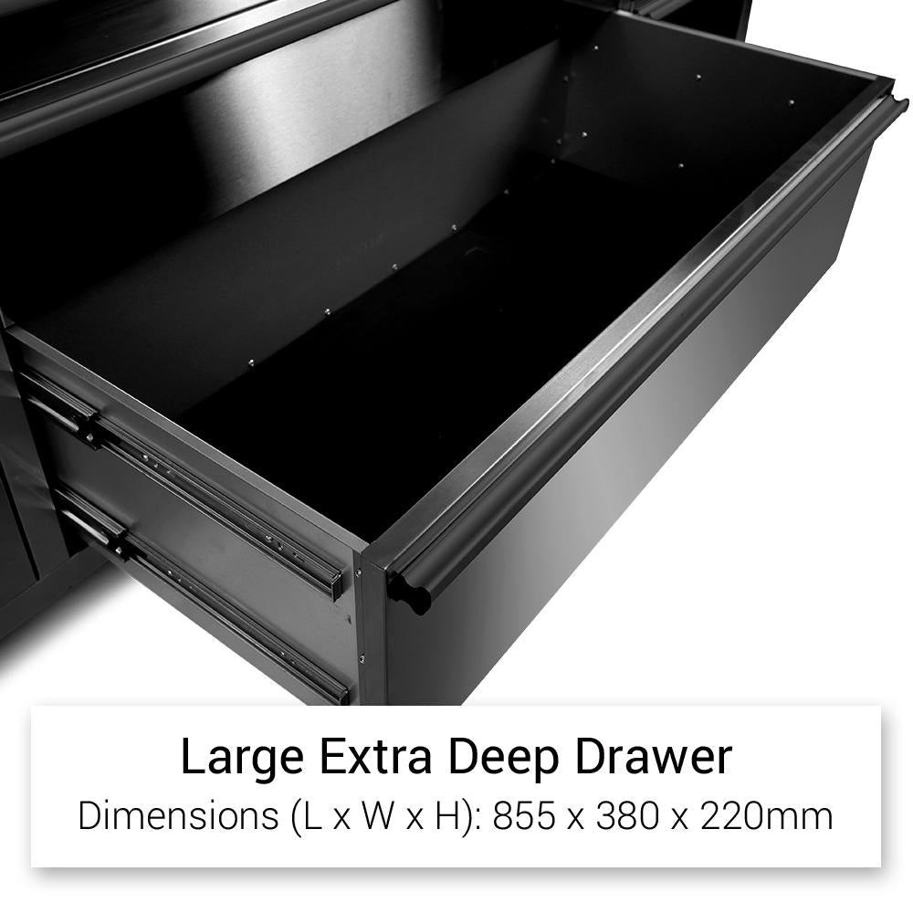 Ultra Max 72 Rolling Tool Chest, Pegboards and Cabinets  - Black