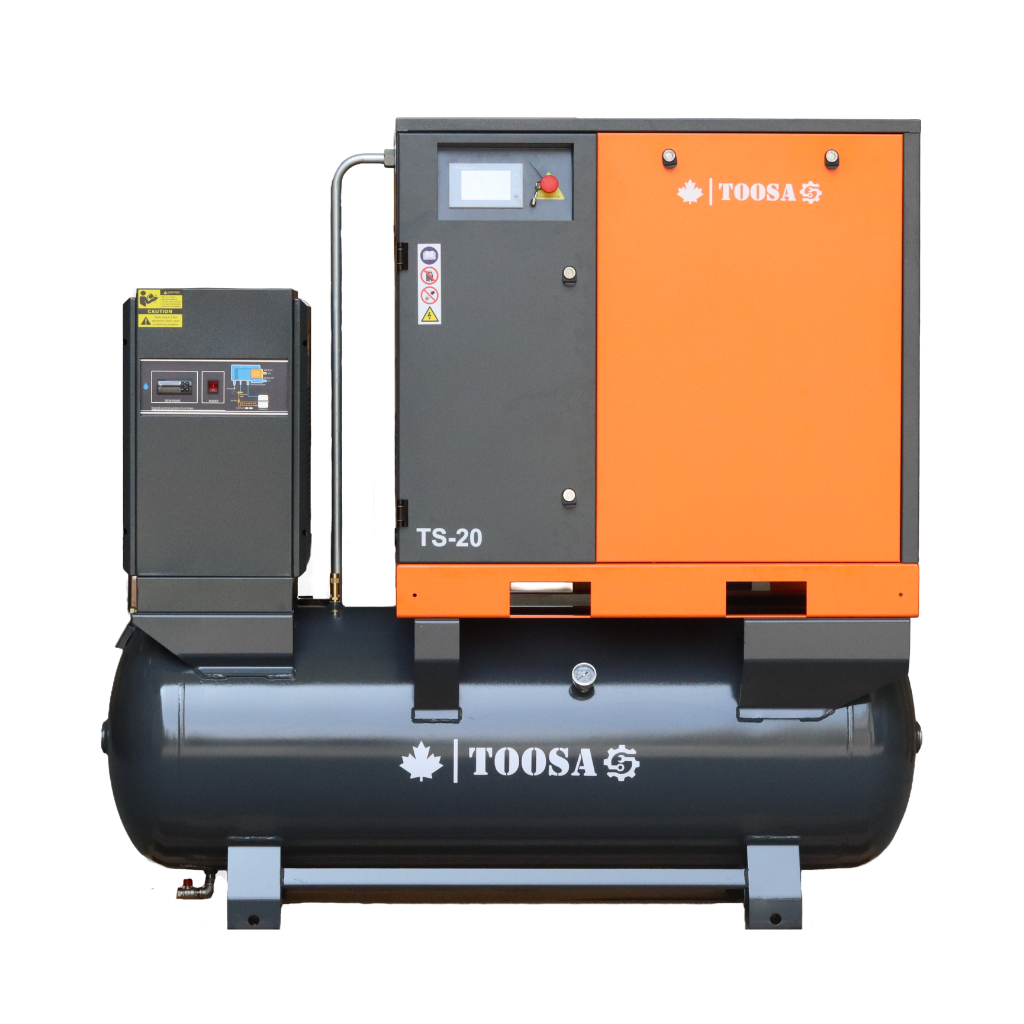 20 HP Rotary Screw Air Compressor with Integrated Dryer & 500L Tank