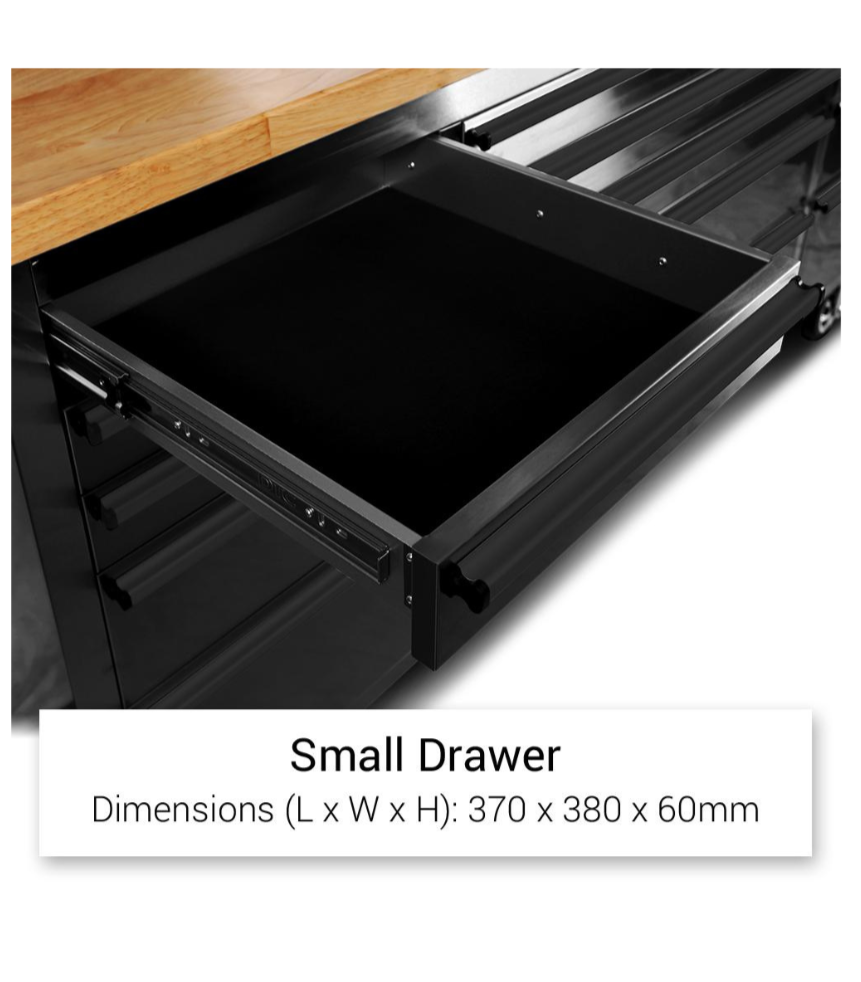 Mega Max 72 Rolling Workbench and Tool Chest - Black image 7